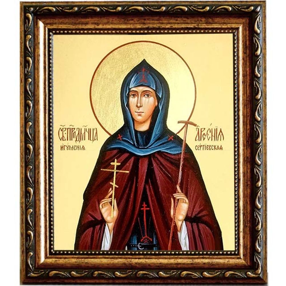 Арсения Сергиевская (Добронравова), преподобномученица, игумения. Икона на холсте.