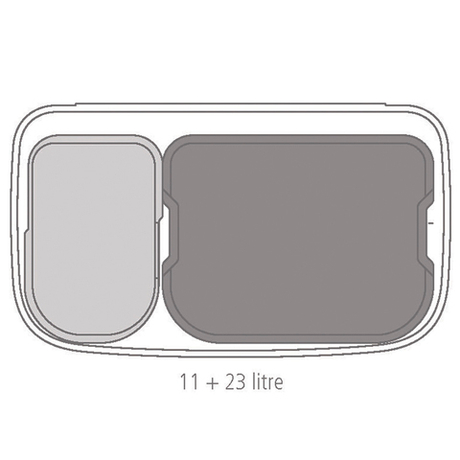 Мусорный бак Bo Touch Bin 11+23л Brabantia Зеленая сосна