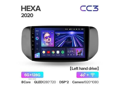 Магнитола Teyes CC3 6-128 Tata Hexa 2020 9.0"
