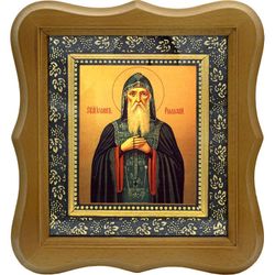 Иоанн Рыльский преподобный. Икона на холсте.