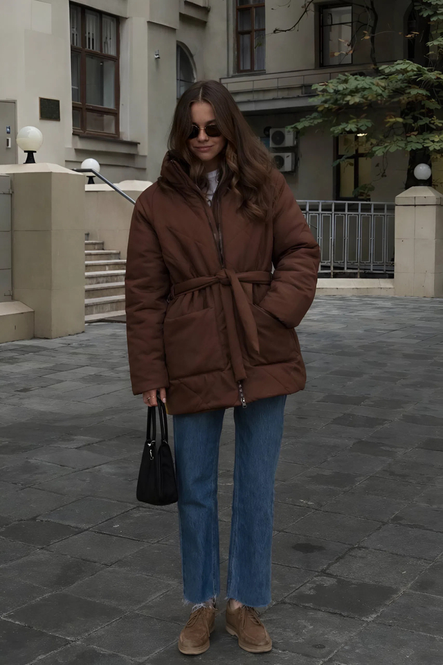 Куртка женская демисезонная "Баланс" коричневый