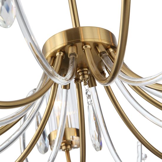 SL1400.303.10 Люстра подвесная ST-Luce Латунь/Латунь, Прозрачный E14 10*40W ILLUMIA