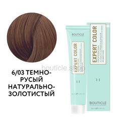 Профессиональный перманентный крем-краситель для волос Bouticle Expert Color Hair Color Cream цвет 6.03 темно-русый натурально-золотистый, 100 мл