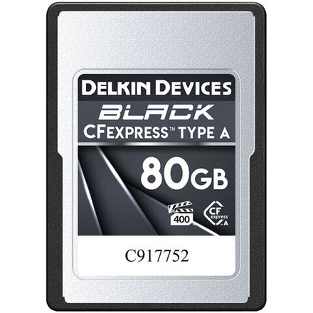 Карта памяти Delkin Devices Black CFexpress Type A 80GB VPG400, R/W 880/790 МБ/с