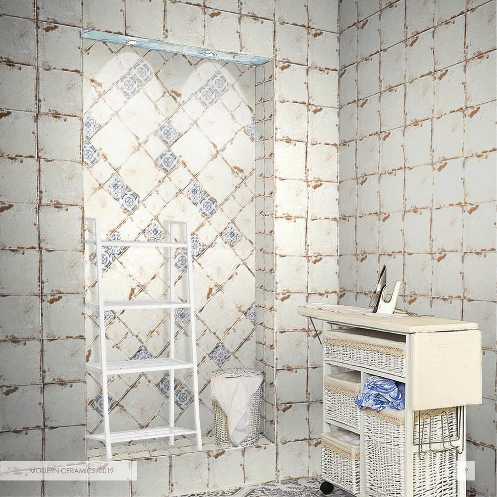 Плитка настенная Abel White matt 200x200х7 мм