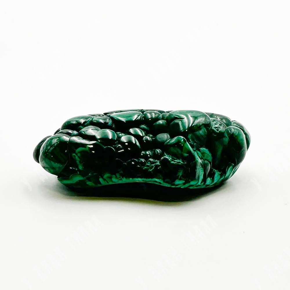 Почковидный малахит (натёки). Малахит, полирование. Конго, Центральная Африка. Середина ХХ в.