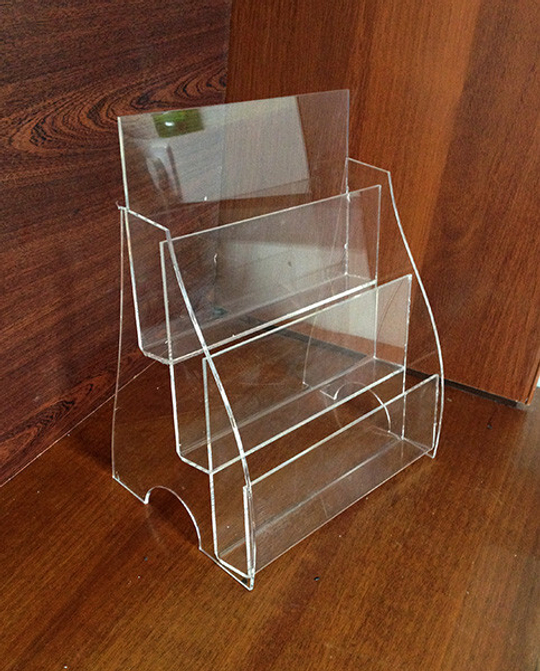 Подставка под буклеты А5 3х ярусная горизонтальная