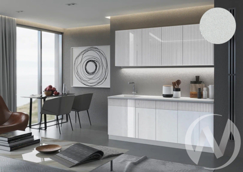 Кухня Оливия NEW 2;0м (белый/белый глянец холодный/антарес)