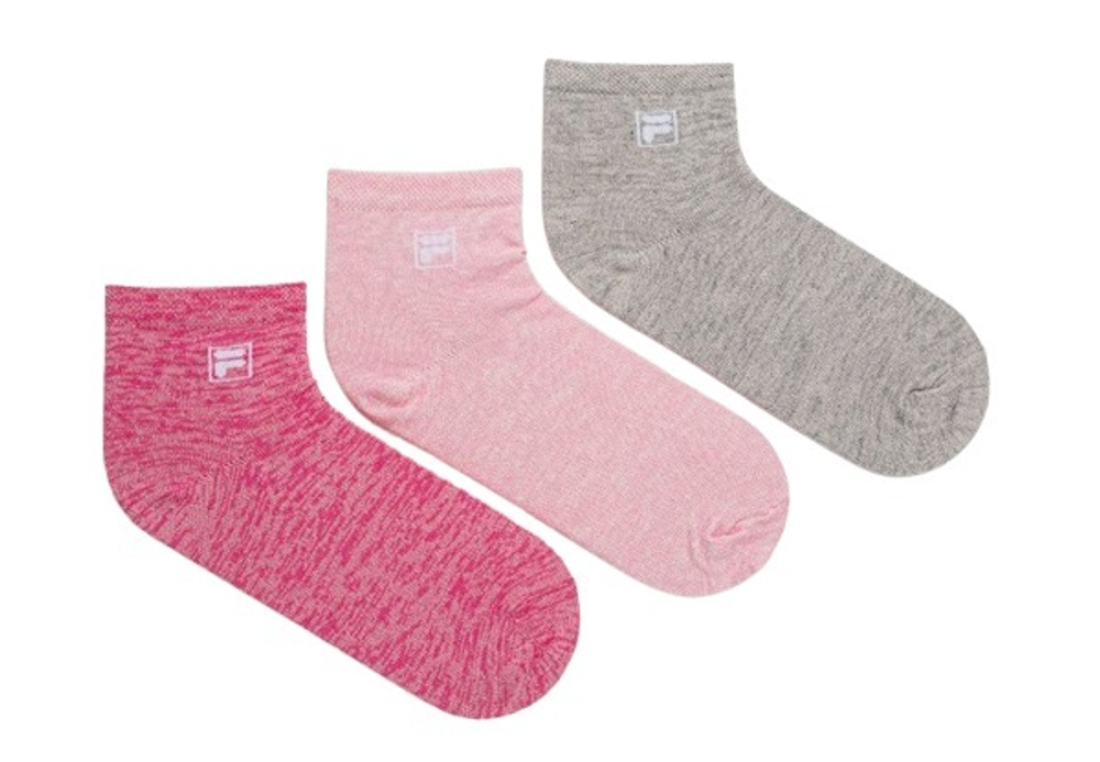 Теннисные носки Fila Quarter Plain Socks 3P - разноцветный