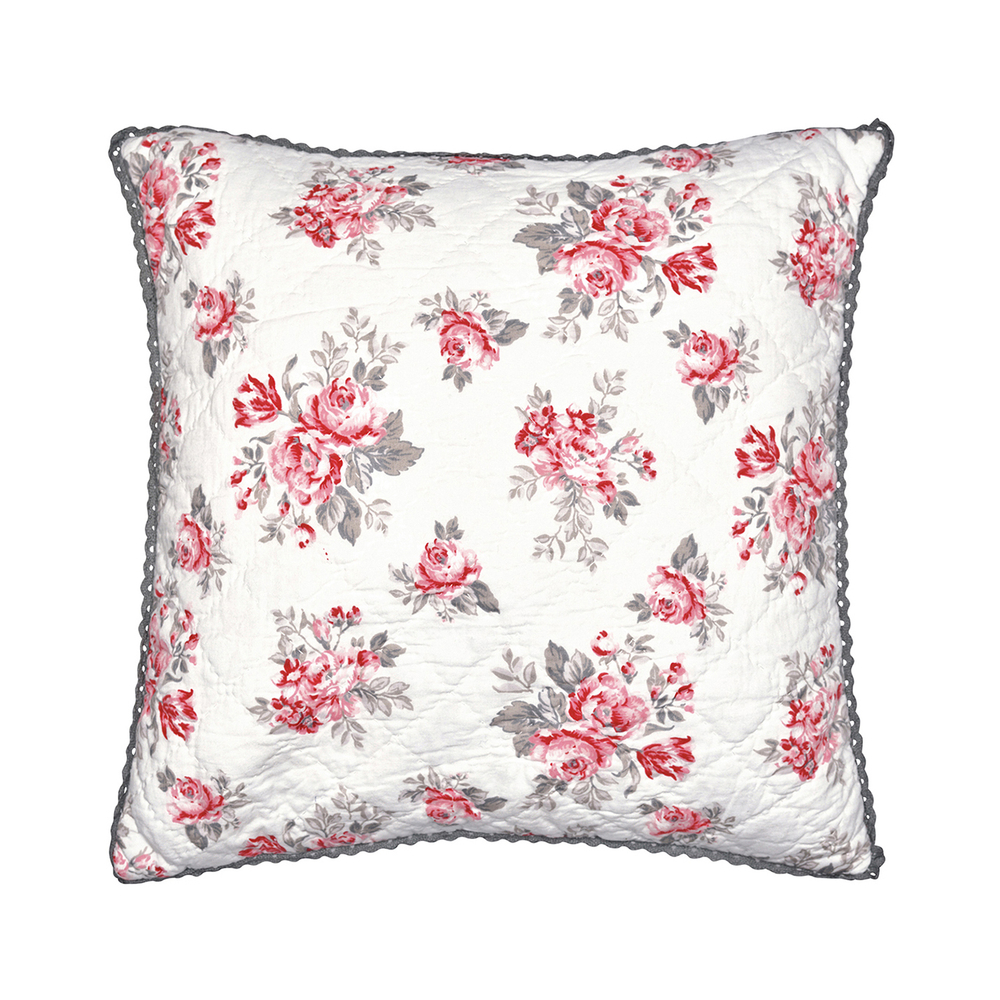 101-П627 Подушка Quilted cushion Shirley white 50*50