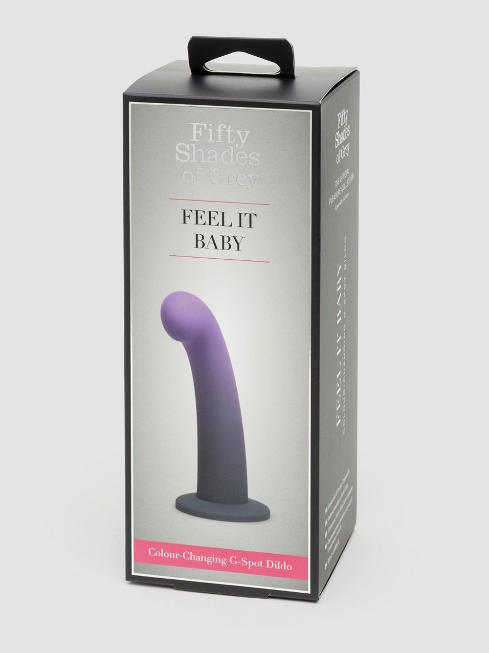 Фиолетовый, меняющий цвет фаллоимитатор Feel It Baby Colour-Changing Silicone G-Spot Dildo - 17,8 см.