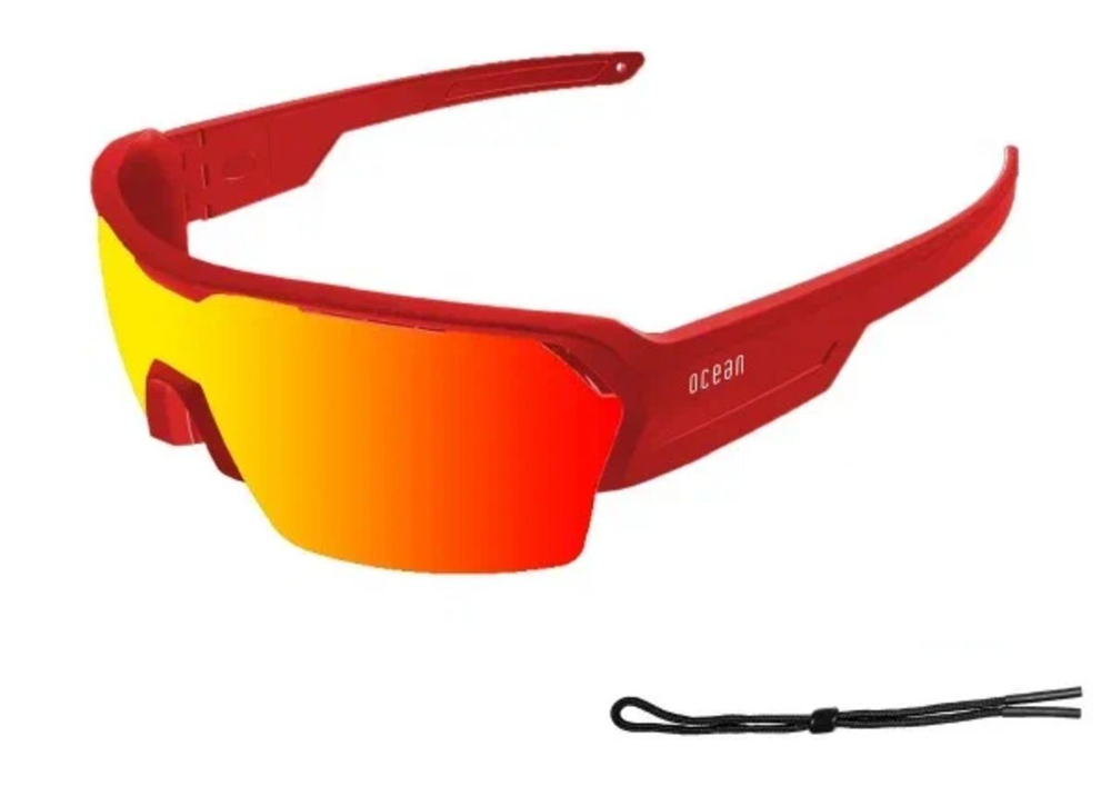 Спортивные очки с диоптриями OCEAN Race Matt Orange / Revo Orange Polarized lenses