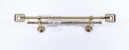 Кованный карниз d20мм 2-ый старое золото