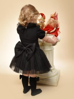 Юбка-пачка фатиновая с бусами