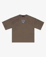 Футболка Issaya x Volchok Heart коричневая