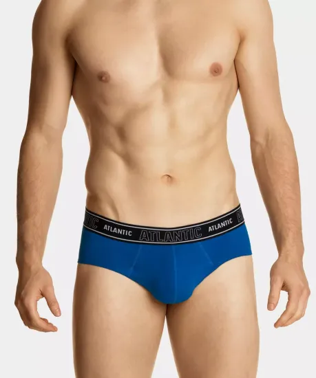 Мужские трусы слипы спорт Magic Pocket Atlantic MP-1569, голубые