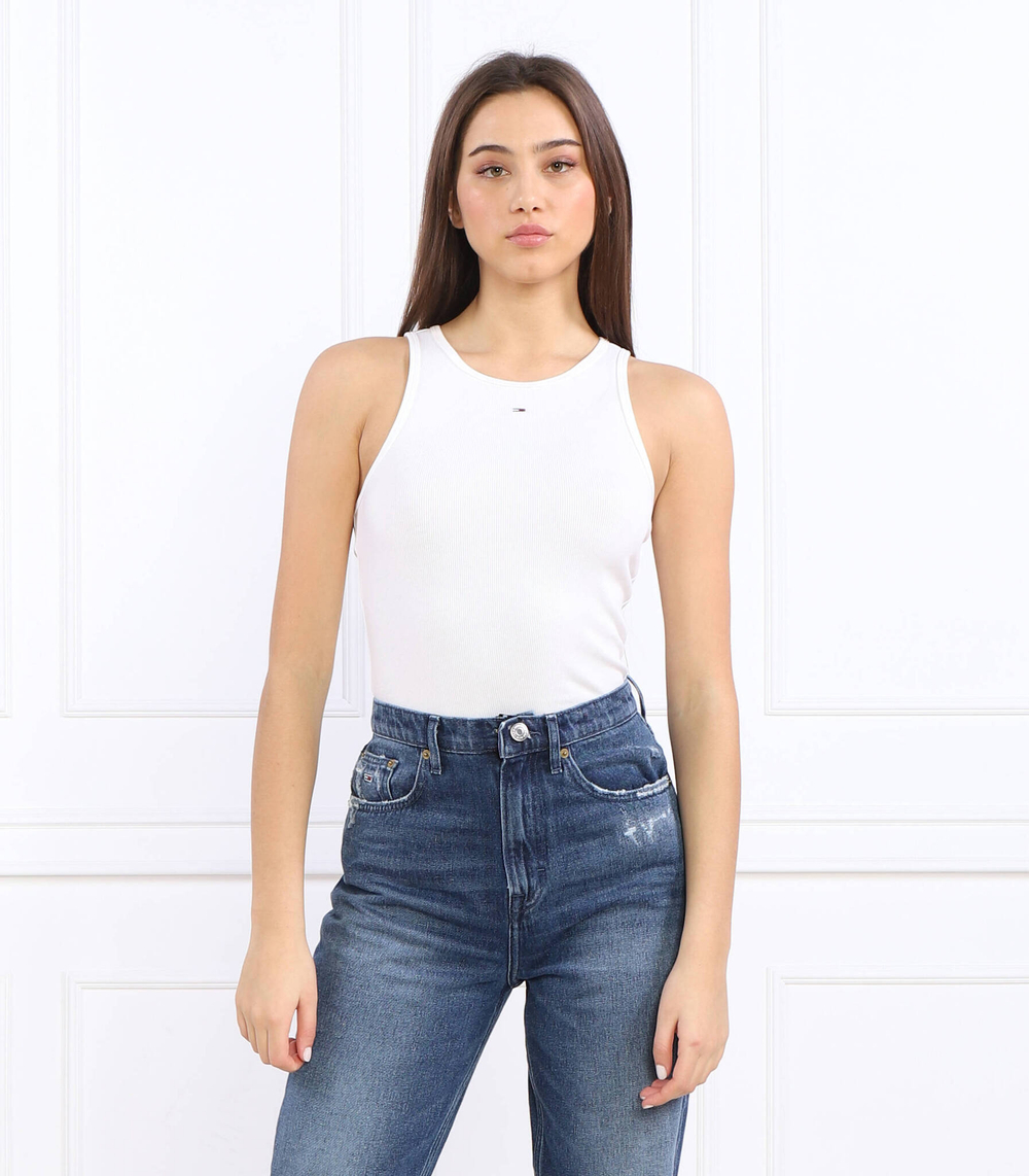 Топ TJW ESSENTIAL RIB TANK Tommy Jeans - белый(DW0DW14875)