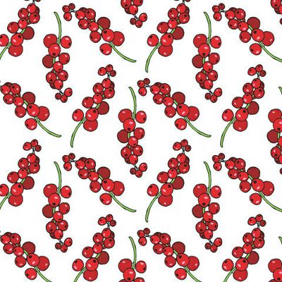 вкусная красная смородина на белом фоне