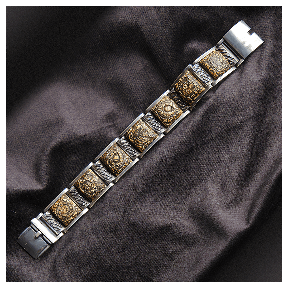 Серебряный браслет «Ящер»