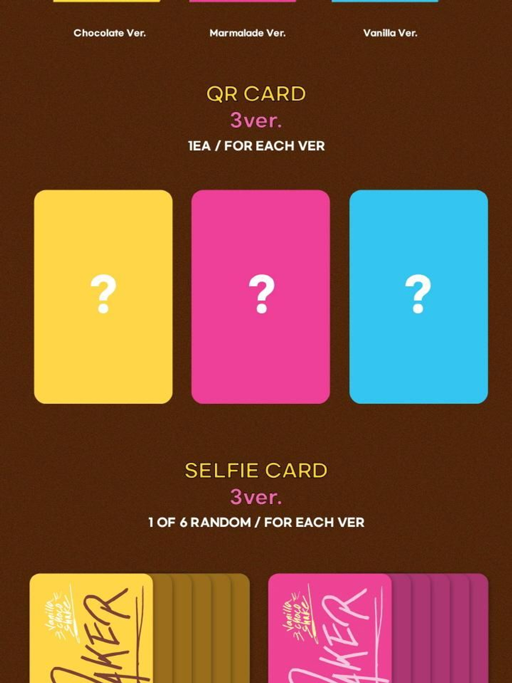 Альбом WAKER - SWEET TAPE 2nd Mini Album RISING CARD ALBUM 3 Version SET