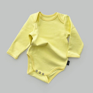 Боди с длинным рукавом (светло-желтый)