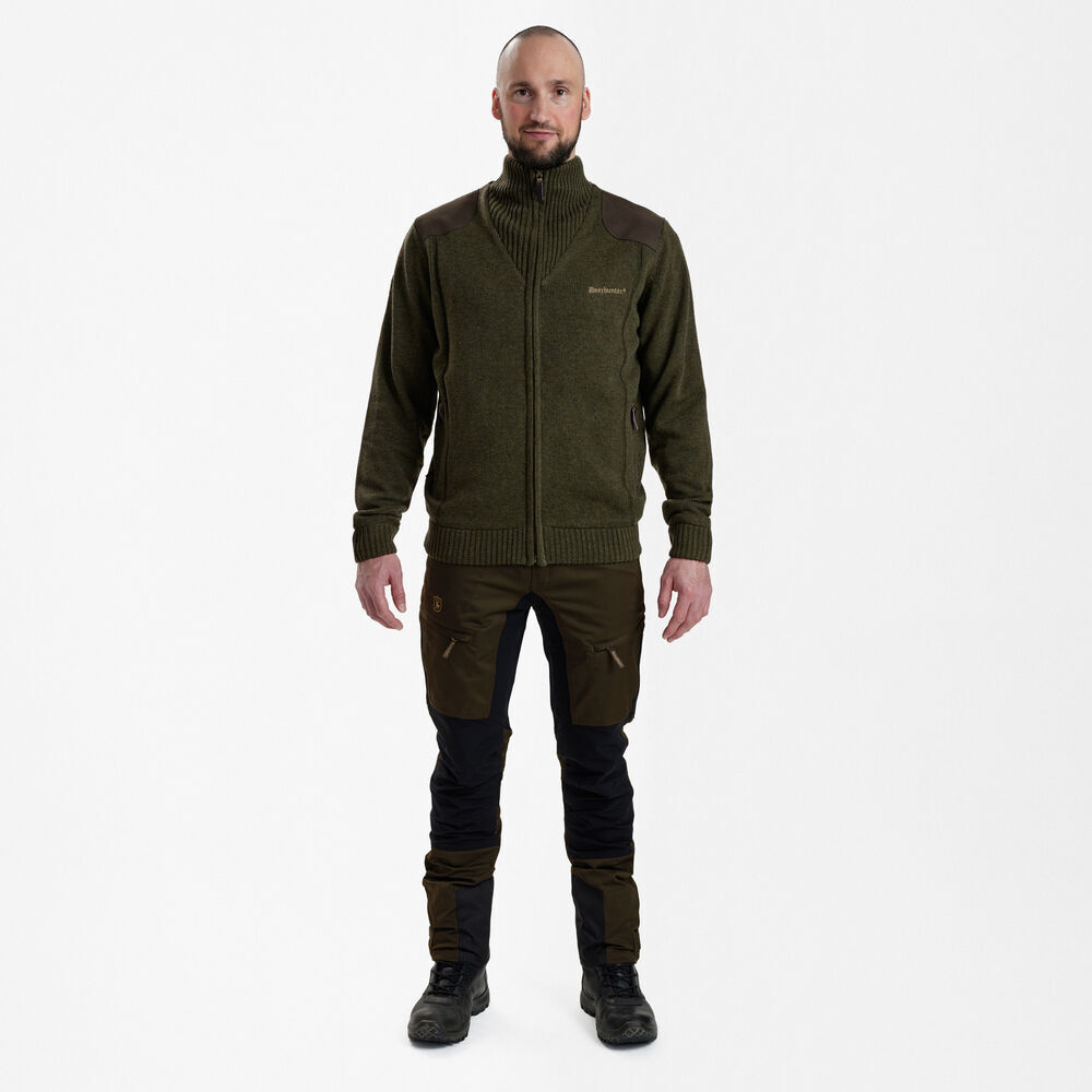 Свитер Deerhunter Carlisle Knit Cardigan with Stormliner® (356 Green Melange)
