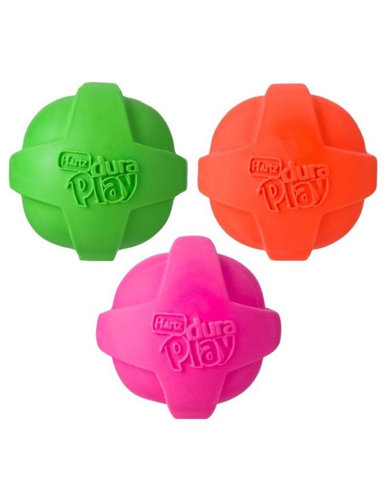 Игрушка Hartz Мяч рельефный латекс с наполнителем запах бекона для собак маленький 6 см