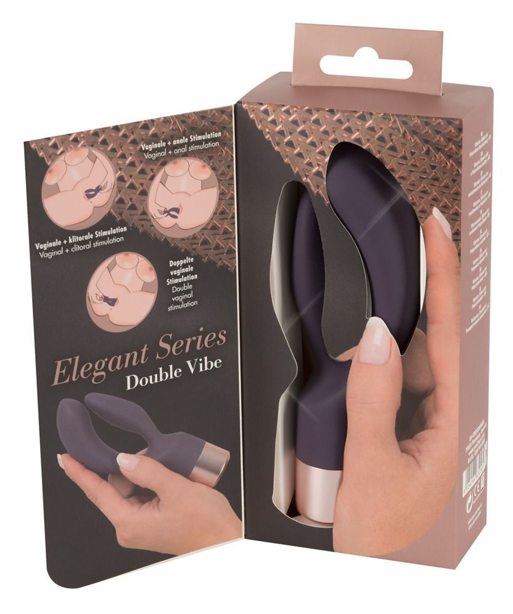 Фиолетовый вибратор-кролик Elegant Rabbit - 15,2 см. (Цвет: фиолетовый)