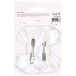 Бант для волос НАБОР 2 шт. и 1 шт., 10х8 см, на заколке, белый, АССОРТИ, MONTE VITA, 457119