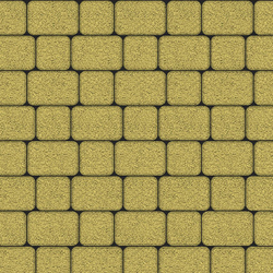 Тротуарная плитка КЛАССИКО - Гранит Желтый, комплект из 2 видов плит
