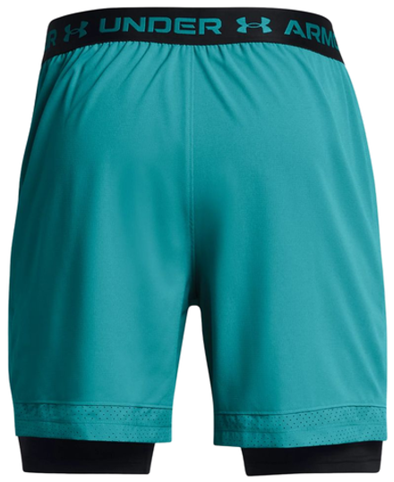 Мужские теннисные шорты Under Armour Vanish Woven 2-in-1 Shorts - темно-бирюзовый/черный