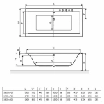 Ванна акриловая Excellent Pryzmat SLIM WAEX.PRY17WHS 170x75 белая