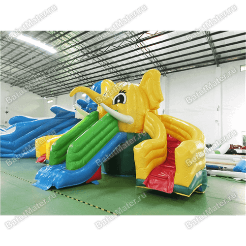 Водная надувная горка «Слоник на воде», 9×8×6 м