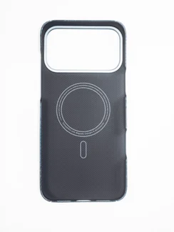 Карбоновый чехол для IPhone 17 Pro MAX with MagSafe ночной синий (Night Blue)
