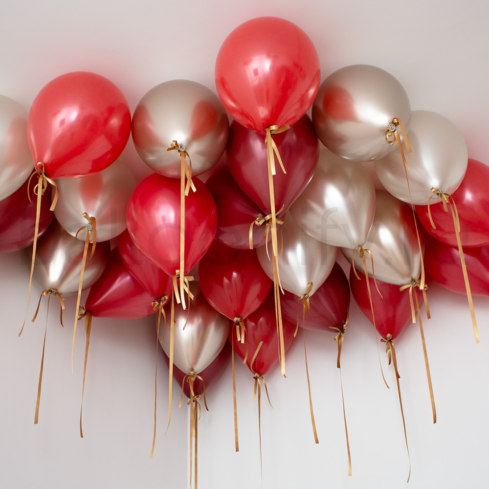 Шары россыпью "Алый шик"