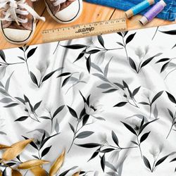 Ткань премиум габардин спокойная цветочная мелодия