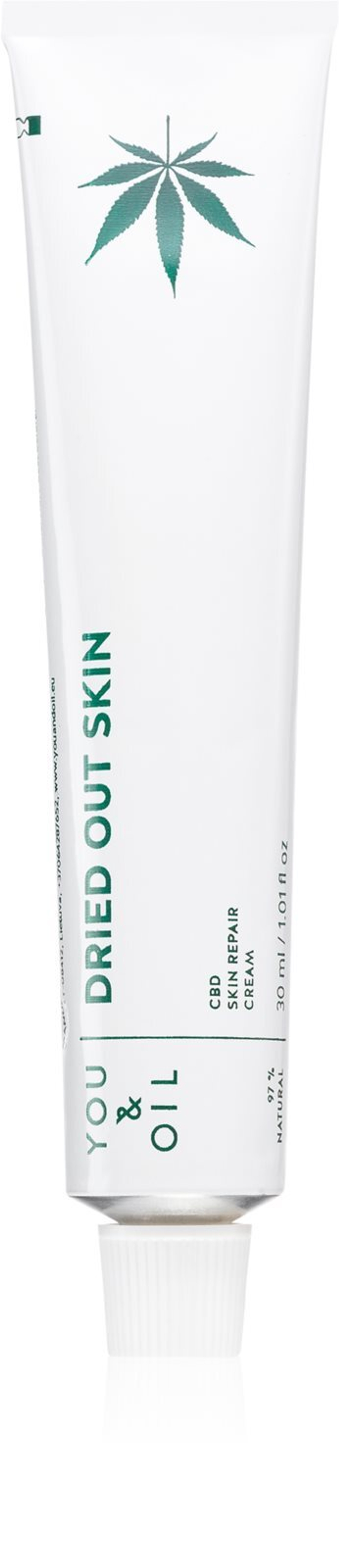 You&Oil CBD (5%) Dried Out Skin - питательный регенерирующий крем для обезвоженной и очень сухой кожи /   30  ml  / GTIN 4779035862391
