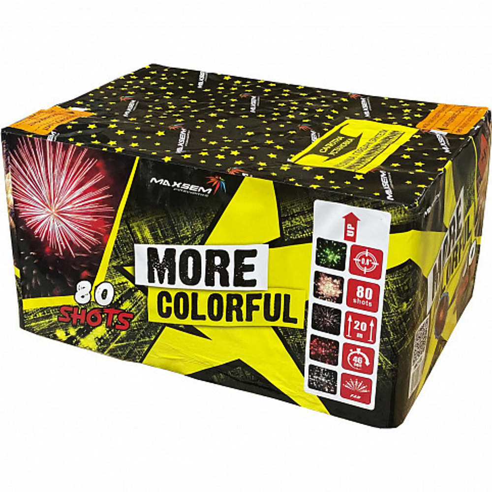 MC122 Салют "MORE COLORFUL" (0,8" х 80 залпов)