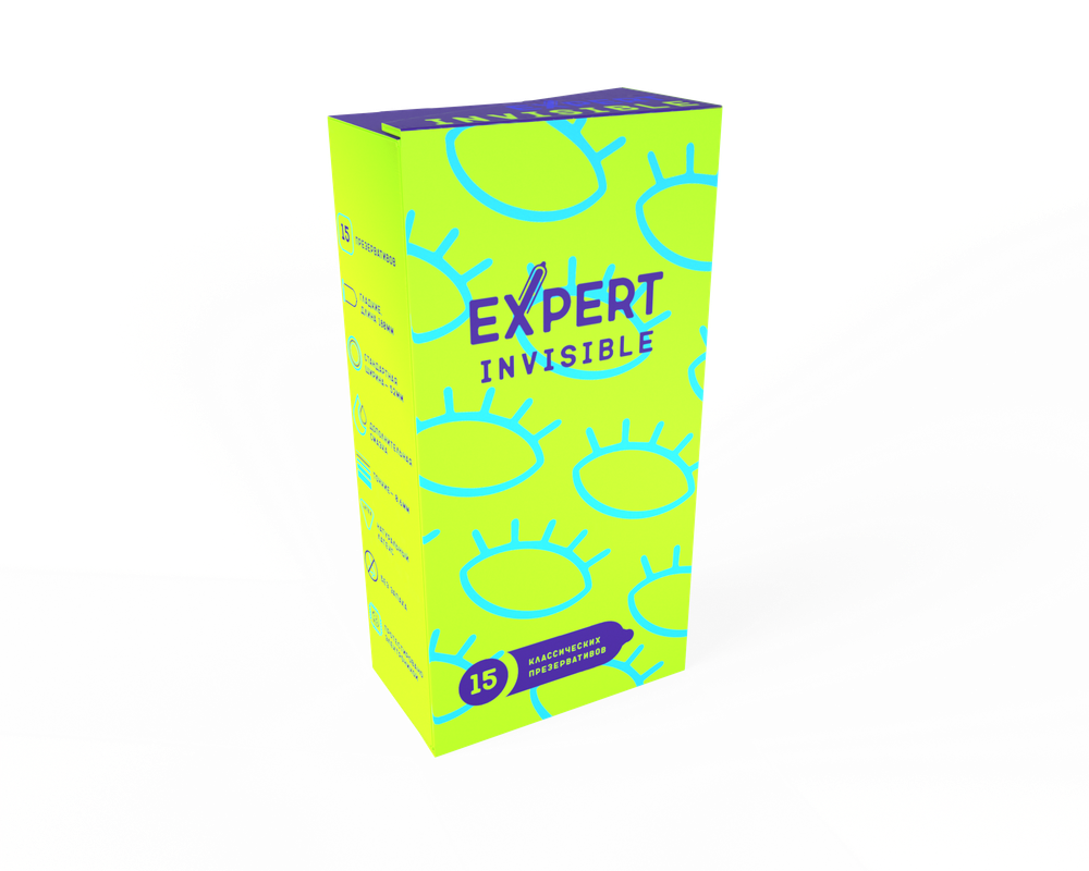Презервативы Expert Invisible 15 шт 9472ex