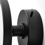 Настенный светильник с зеркалом IKEA KABOMBA (КАБОМБА), Черный, 20 см