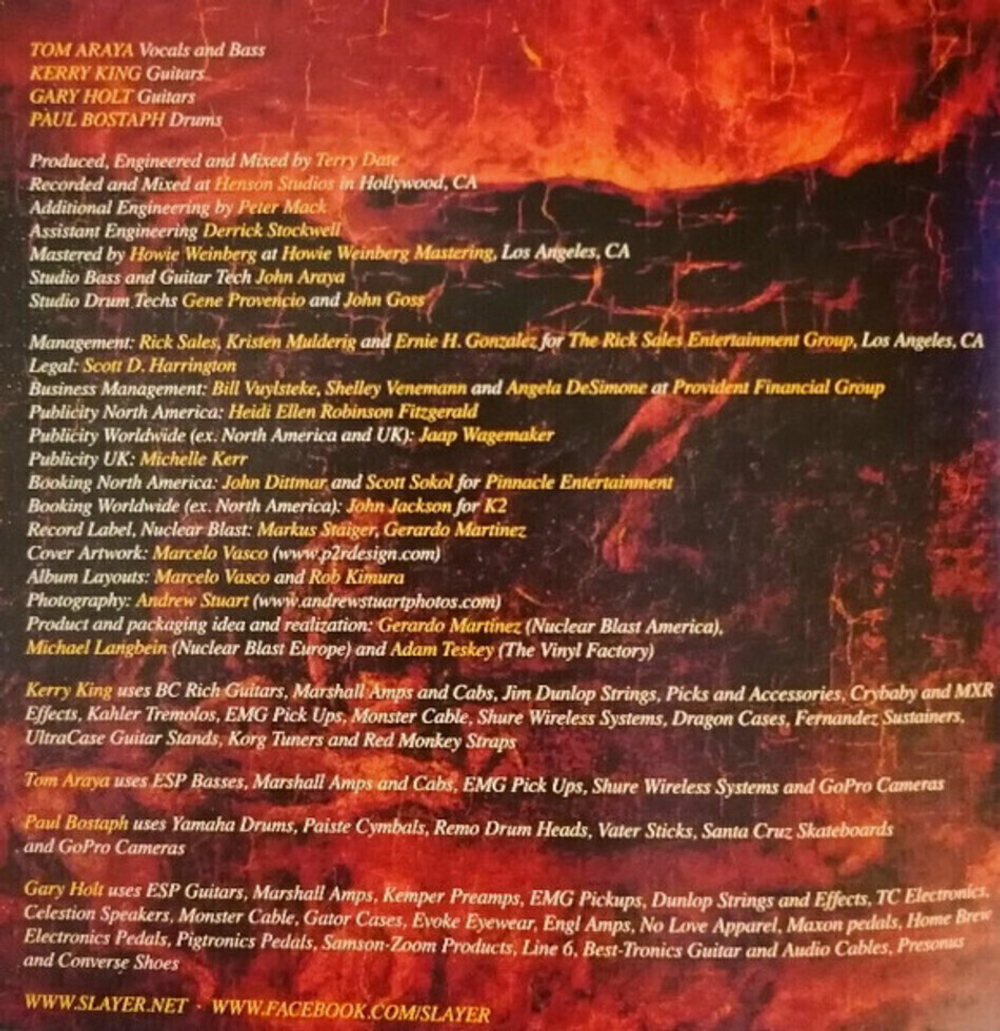 Slayer / Repentless (Limited Edition)(6х6.66"Vinyl Single)