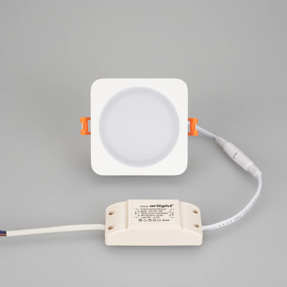 Светодиодная панель LTD-96x96SOL-10W Warm White 3000K (Arlight, IP44 Пластик, 3 года) 017635