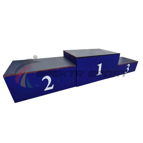 Пьедестал для награждения матрешка переносной (обшит металлом) 4 человека на ступень SP РАН3