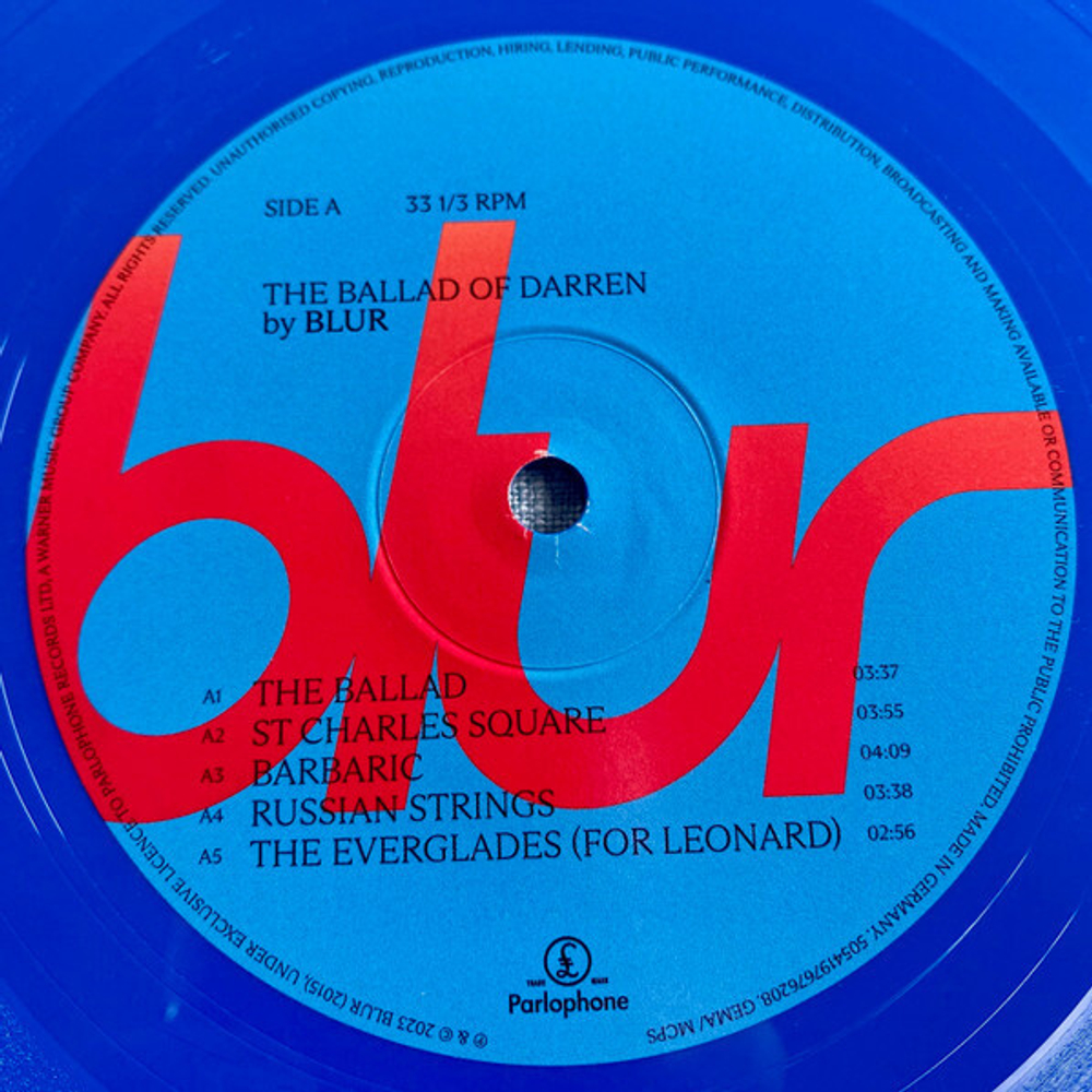 Blur / The Ballad Of Darren (Coloured Vinyl)(LP)