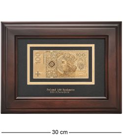 Gold Leaf HB-129 Панно «Банкнота 100 Zlt (злотых) Польша»
