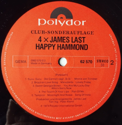 Винтажная виниловая пластинка LP 4 X James Last Джеймс Ласт (Germany 1974) El Condor Pasa