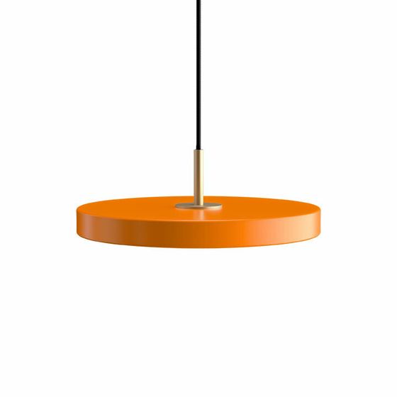 Подвесной светильник Umage Asteria Mini, Ø31х10,5 см, оранжевый/латунь
