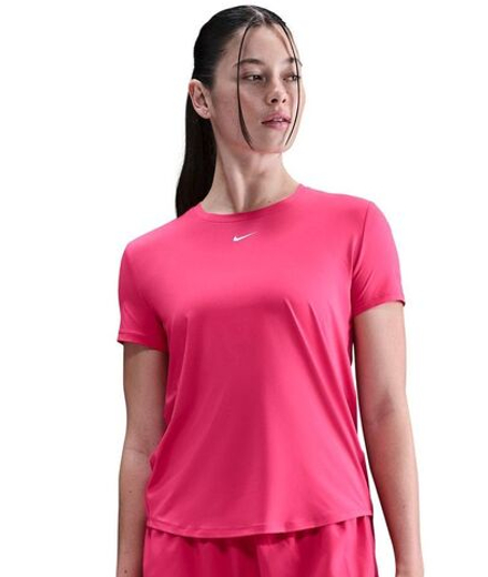 Женская теннисная футболка Nike One Classic Dri-Fit - rush pink/white
