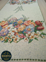 Пасхальный гобеленовый набор Пасхальный букет (Дорожка 39х153+4 салфетки 40х40)
