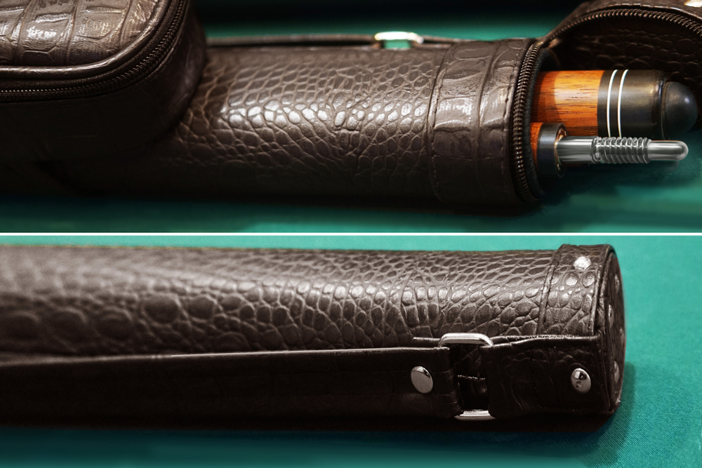 Тубус на 1 кий Perfect (1 карман) (черный crocodile (№606))